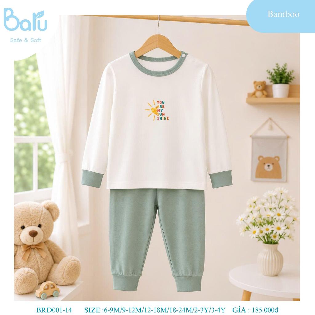 Bộ cài vai dài tay quần dài Baru BRD001-14