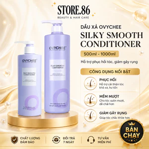 Lẻ dầu xả OVYCHEE SILKY SMOOTH CONDITIONER 500ml - 1000ml hỗ trợ phục hồi tóc giảm gãy rụng tóc