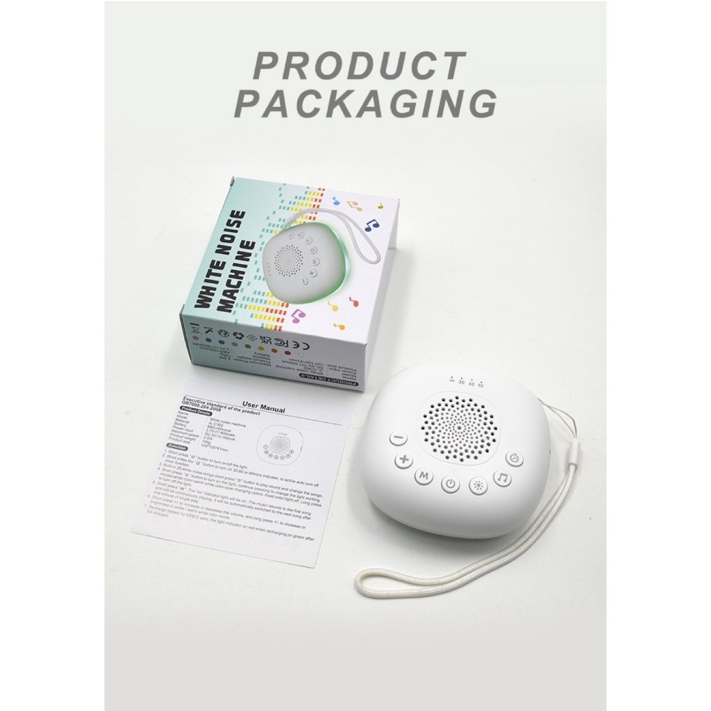 Máy Tiếng Ồn Trắng Cho Bé Chính Hãng White Noise 20 Âm Thanh Hỗ Trợ Bé Dễ Đi Vào Giấc Ngủ DouDou