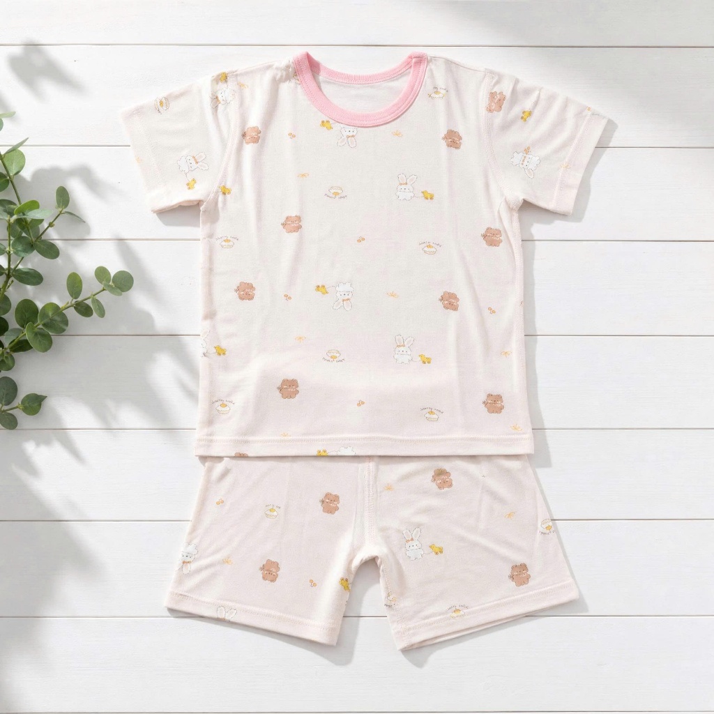 Bộ Quần Áo Bé Gái Tệu Kids Chất Cotton Co Giãn 4 Chiều Thoáng Mát Cho Bé 11-21kg