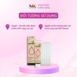 (Che tên) Đào thải HPV và phục hồi tổn thương cổ tử cung - Liệu trình 3-6 tháng - RTRO-V FILM FORMING EMULSION