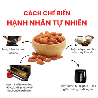 Hạnh Nhân Tự Nhiên Dạng Cắt Lát Có Vỏ Dan D Pak I Natural Sliced Almonds with Skin I 500g