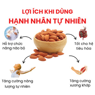 Hạnh Nhân Tự Nhiên Dạng Cắt Lát Có Vỏ Dan D Pak I Natural Sliced Almonds with Skin I 500g