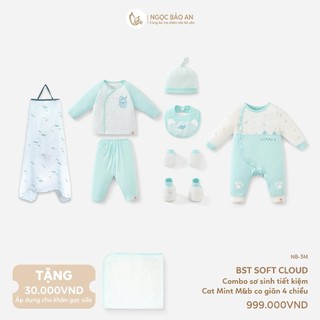 [M&B] Combo sơ sinh tiết kiệm (0-3M) Viscose co giãn 4 chiều mềm mại, thoáng mát, an toàn cho da bé.