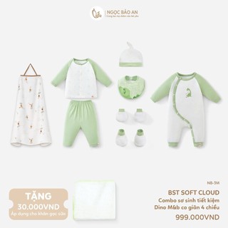 [M&B] Combo sơ sinh tiết kiệm (0-3M) Viscose co giãn 4 chiều mềm mại, thoáng mát, an toàn cho da bé.