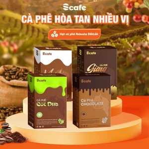 Cà Phê Hoà Tan Muối Scafe Việt Nam Đậm Đà Thơm Ngon Hộp 9 Gói