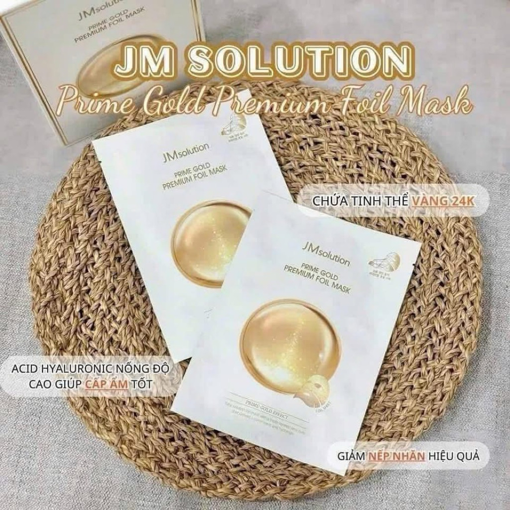 01 Hộp 10 miếng mặt nạ JM chăm sóc da , mịn trắng căng bóng da