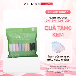 COMBO 10 Quần Lót Nữ VERA Cotton thoáng khí kháng khuẩn - 7166 [Giao màu ngẫu nhiên]