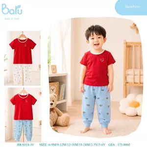 Bộ cổ tròn cộc tay quần dài BRA018-10