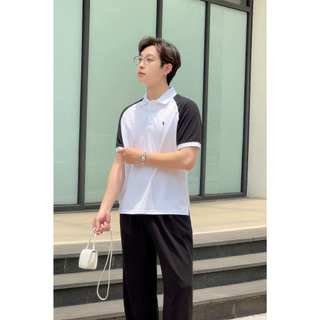 Áo Polo Raglan Hydra Vải Dệt Cá Mập