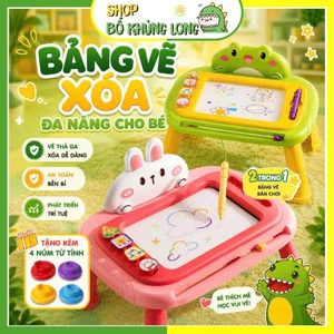 Bảng Vẽ Tự Xóa Thông Minh Đa Sắc Cho Bé Bảng Viết Tự Xóa Nam Châm An Toàn Cho Bé Đồ Chơi Giáo Dục BỐ KHỦNG LONG
