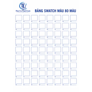 Bảng satch màu cho marker touch và acrylic marker