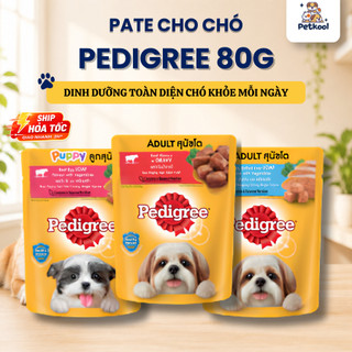 [COMBO] Pate Pedigree Cho Chó, Thức Ăn Cho Chó Cao Cấp Từ Thái Lan Bổ Sung Dinh Dưỡng Gói 80g Pet Kool