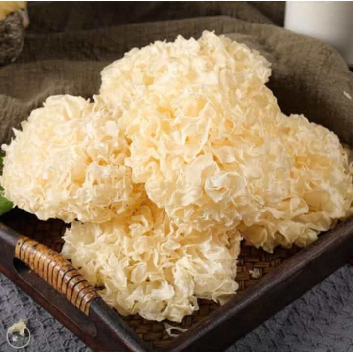Nấm Tuyết Khô Nguyên Bông Loại 1 Không Vỡ, Hút Chân Không Nở Dai Giòn
