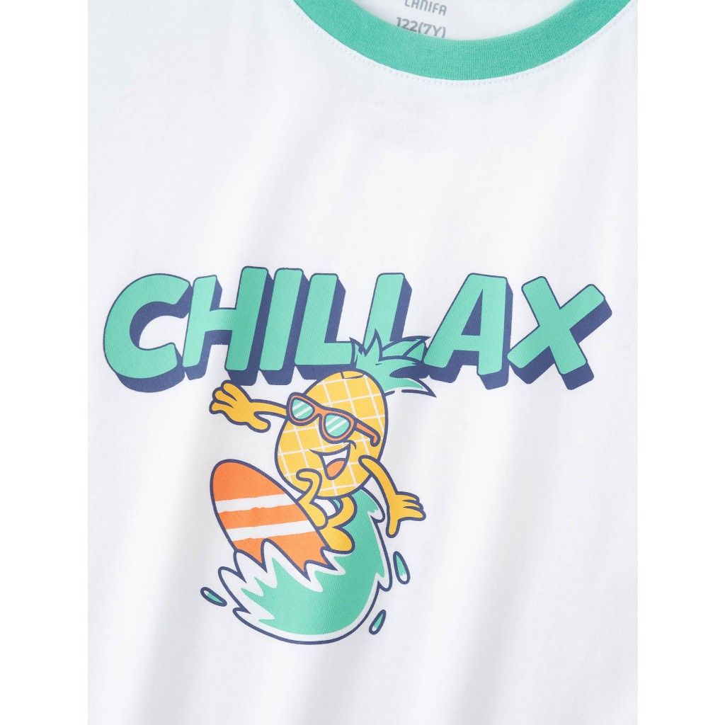 Bộ quần áo bé trai CANIFA mặc nhà chất liệu cotton mềm mát đạt chứng chỉ OEKO-TEX có hình in 2LS26S007