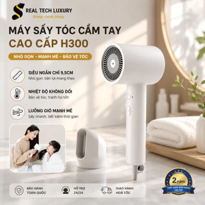 Máy Sấy Tóc H300 - Máy Sấy Tóc Cầm Tay Tạo Ion Âm Dưỡng Tóc, Thiết Kế Nhỏ Gọn Dễ Mang Theo