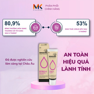 (Che tên) Đào thải HPV và phục hồi tổn thương cổ tử cung - Liệu trình 3-6 tháng - RTRO-V FILM FORMING EMULSION