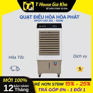 Quạt Điều Hòa Hòa Phát HPCF1-051 35L - 100W Cảm Ứng Remote Bền BH 12 Tháng