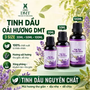 Tinh dầu Lavender Oải Hương DMT - Thơm dịu không gian, phù hợp phòng ngủ, phòng làm việc, ô tô