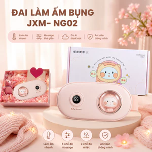 Đai Massage Bụng Kinh Giữ Ấm Bụng JXM-NGO2 Cao Cấp Đai massage bụng lưng - Quà Tặng Bạn Gái