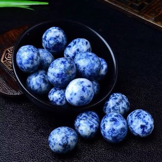 Đá Tumble Sodalite Tự Nhiên Đá Mài Bóng Trang Trí Chậu Cây Bể Cá Cải Thiện Phong Thủy Cao Cấp