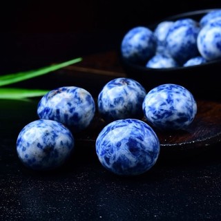 Đá Tumble Sodalite Tự Nhiên Đá Mài Bóng Trang Trí Chậu Cây Bể Cá Cải Thiện Phong Thủy Cao Cấp