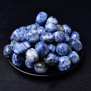 Đá Tumble Sodalite Tự Nhiên Đá Mài Bóng Trang Trí Chậu Cây Bể Cá Cải Thiện Phong Thủy Cao Cấp