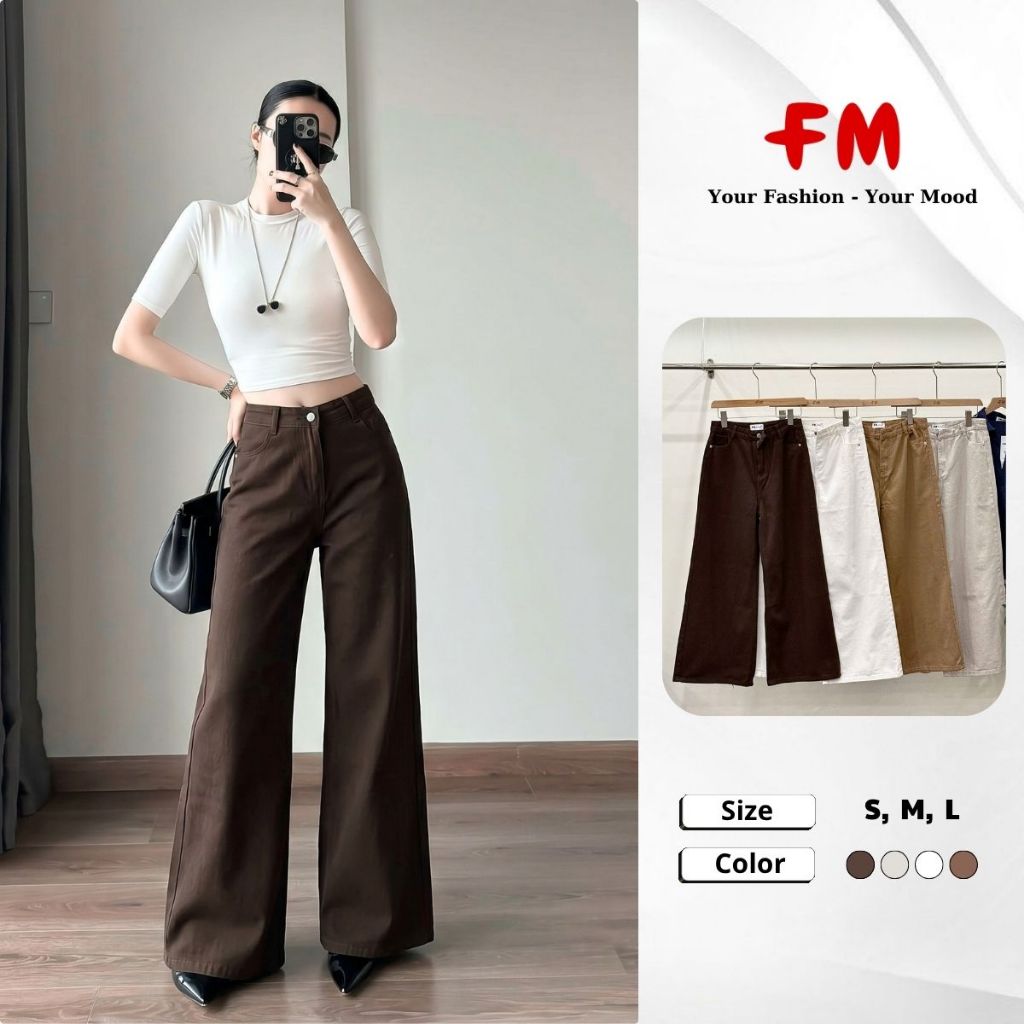 Quần Kaki Nữ Ống Suông FMSTYLE Trẻ Trung, Hách Dáng, Phong Cách Hàn Quốc 26050432