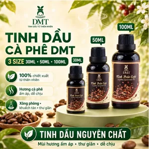 Tinh dầu cà phê xông phòng DMT - tinh dầu cafe nguyên chất, treo xe oto 30ml/50ml/100ml
