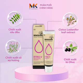 (Che tên) Đào thải HPV và phục hồi tổn thương cổ tử cung - Liệu trình 3-6 tháng - RTRO-V FILM FORMING EMULSION