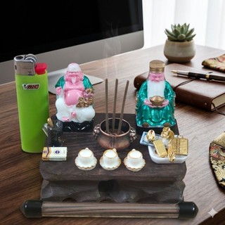 Bàn Thờ Thần Tài Mini ChiBi  Bàn Thờ Để Bàn Thờ Để Bàn Làm Việc. Bàn Thờ MiNi Để Bàn