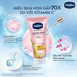 [HÀNG CÔNG TY] Sữa Dưỡng Thể Vaseline Gluta Hya Ban Đêm 70X 300ml Duduhouse