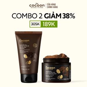 Combo Tẩy da chết mặt cà phê Đắk Lắk 150ml và Tẩy da chết cà phê cơ thể 200ml