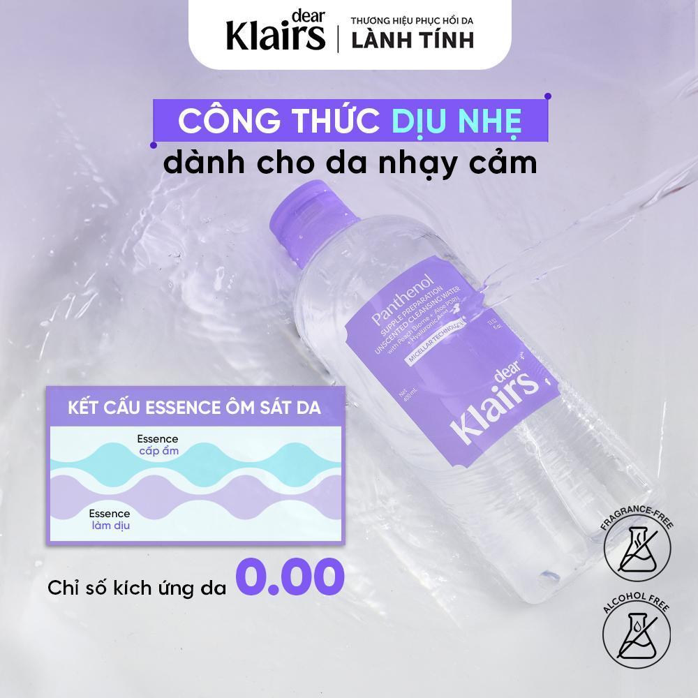 [HOT DEAL] Nước tẩy trang Dear Klairs Supple Preparation Unscented Cleansing Water 400ml