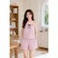 ST9410 Đồ bộ mặc nhà nữ lụa latin áo hai dây quần sooc