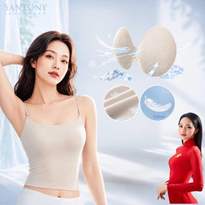Áo hai dây – Hương hoa sơn trà, mát lạnh HA, cotton siêu mỏng, kháng khuẩn - 5601