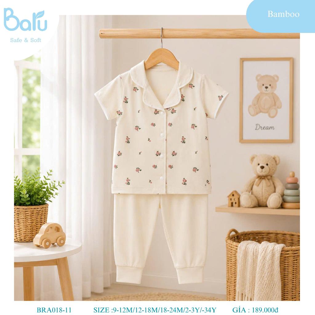 Bộ pijama cộc tay quần dài BRA018-3