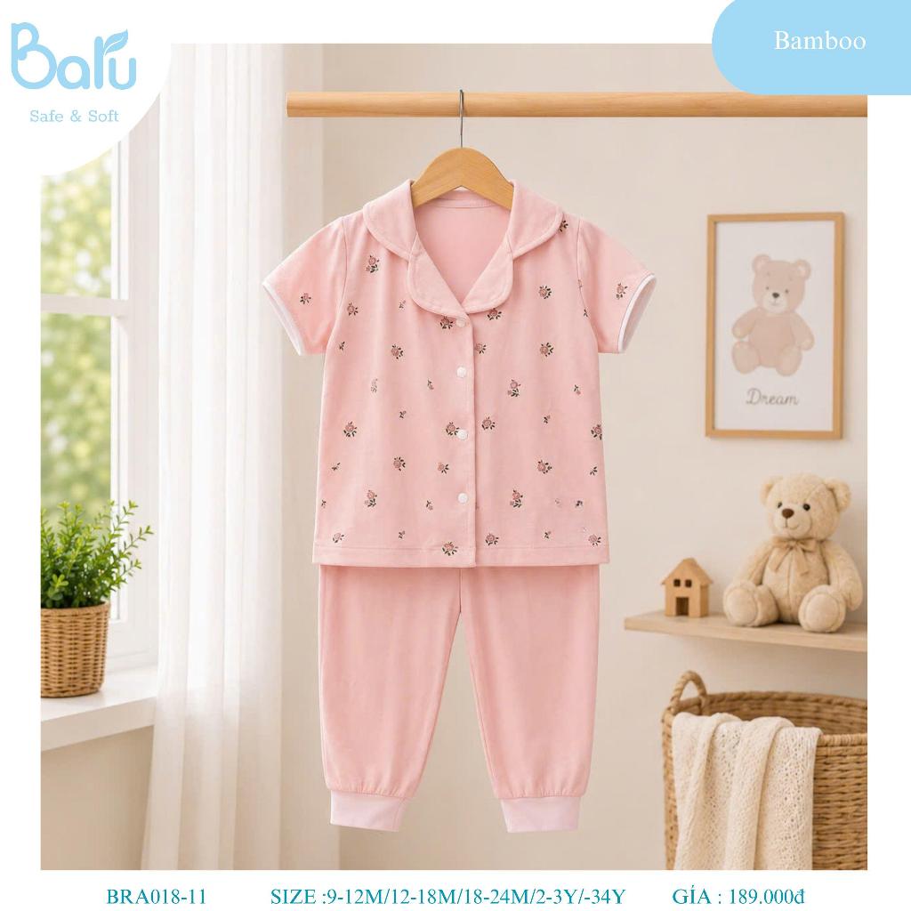 Bộ pijama cộc tay quần dài BRA018-3