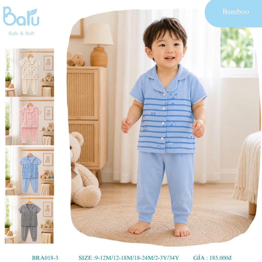 Bộ Pijama cộc tay quần dài---BRA018-3A,.,