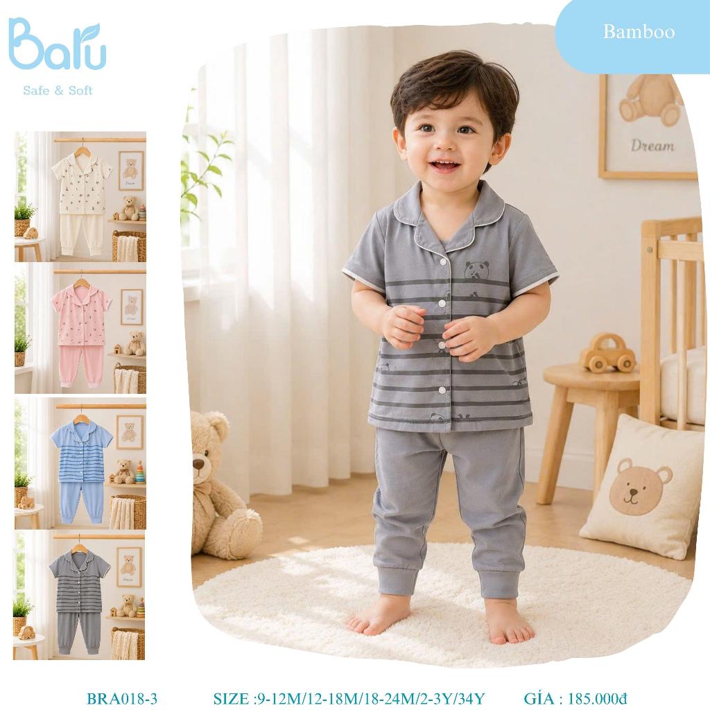 Bộ Pijama cộc tay quần dài---BRA018-3A,.,