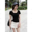 Áo Thun zip xịn cổ vuông