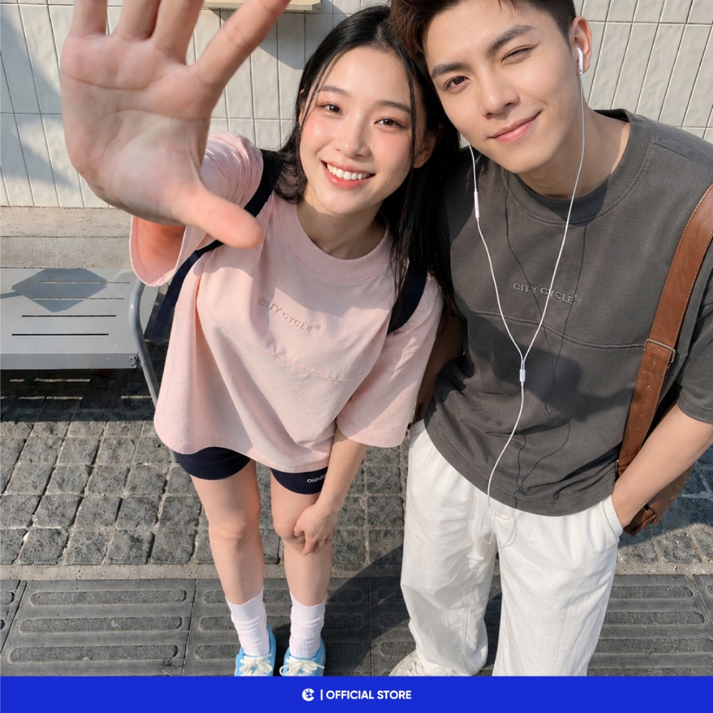 Áo thun phông unisex T Shirt form rộng mùa hè Local Brand Chính Hãng City Cycle Áo thun Big Star