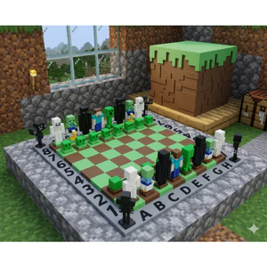 Cờ Vua Minecrafts , Quà Tặng Dộc Lạ, Minecrafts Chess Set