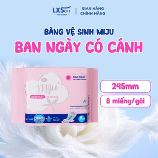 Băng vệ sinh Miju Bạc Hà Mặt lưới Siêu thấm hút chống tràn hiệu quả Ban ngày, ban đêm, hàng ngày