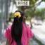 Dây buộc tóc Scrunchies lụa satin cao cấp 11cm Rose handmade store