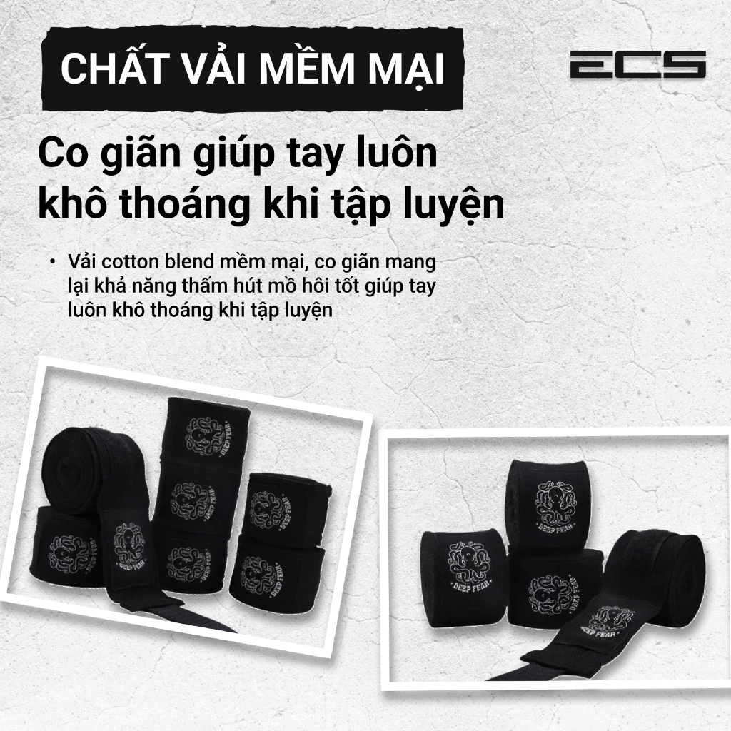 Băng Đa Boxing Chính Hãng Deep Fear, Băng Cuốn Tay Võ Thuật, Băng Quấn Bảo Vệ Cổ Tay Quyền Anh