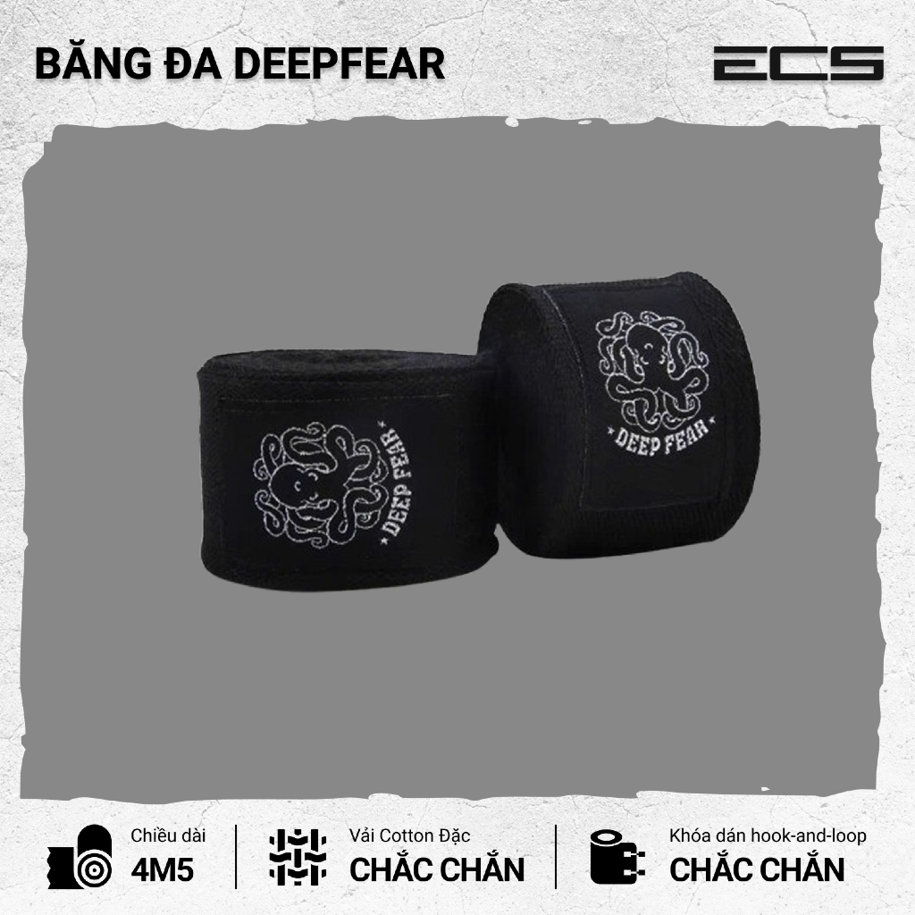 Băng Đa Boxing Chính Hãng Deep Fear, Băng Cuốn Tay Võ Thuật, Băng Quấn Bảo Vệ Cổ Tay Quyền Anh