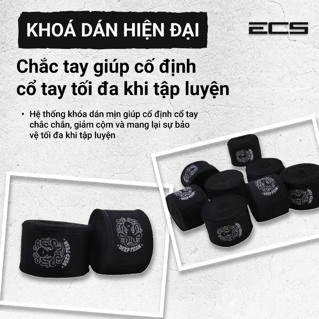 Băng Đa Boxing Chính Hãng Deep Fear, Băng Cuốn Tay Võ Thuật, Băng Quấn Bảo Vệ Cổ Tay Quyền Anh