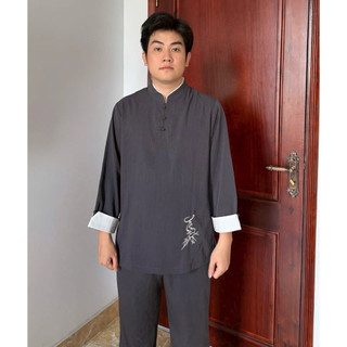 3Nút Phối Thêu Tâm Cao Cấp Nam # Nam Menswear Sơ Mi