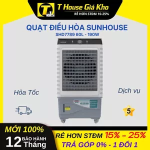 Quạt Điều Hòa SUNHOUSE SHD7789 60L - 190W Mạnh Mẽ Độ Bền Cao BH 12 Tháng